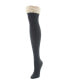 Фото #1 товара Women's Lace Top Cable Knee High Socks