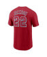 Men's Bo Jackson Red California Angels Cooperstown Collection Name and Number T-shirt