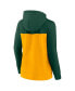 Фото #3 товара Women's Green/Gold Green Bay Packers Take the Field Colorblock Full-Zip Hoodie