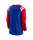 Фото #2 товара Men's Royal, Red New England Patriots Classic Arc Raglan Tri-Blend Long Sleeve T-shirt