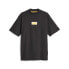 Фото #1 товара Puma Pl Statement Logo Crew Neck Short Sleeve T-Shirt Mens Black Casual Tops 621