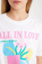 Kız Çocuk T-shirt B5099a8/wt34 Whıte