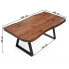 Gozos Scots Pine Couchtisch Massivholz