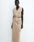 ფოტო #5 პროდუქტის Women's Pockets Detail Long Cargo Skirt