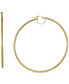 ფოტო #1 პროდუქტის Textured Medium Hoop Earrings in 10k Gold, 30mm