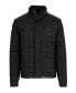 Фото #1 товара Men's Lightweight Quilted Jacket with Synthetic Trim Design