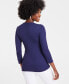 ფოტო #4 პროდუქტის Women's Ribbed Top, Created for Macy's