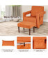 Фото #22 товара Modern Berber Fleece Single Sofa Chair Ottoman & Waist Pillow