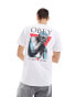 Obey unisex future tense graphic short sleeve t-shirt in white