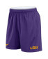 Фото #2 товара Men's White/Purple LSU Tigers Primetime Reversible Performance Shorts