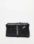 Valentino Lio RE flap shoulder bag in black