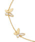 Gold-Tone Crystal Social Butterfly Station Bracelet