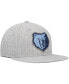 Фото #5 товара Men's Heather Gray Memphis Grizzlies Hardwood Classics 2.0 Snapback Hat