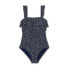 Фото #4 товара Women's Ruffle Full Coverage One Piece Swimsuit - Kona Sol Navy Blue L