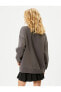 Фото #4 товара Gömlek Yaka Sweatshirt Paris Baskılı İşlemeli Uzun Kollu Pamuklu