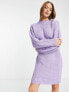 Фото #1 товара Monki knitted jumper dress in purple