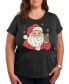 ფოტო #1 პროდუქტის Plus Size Santa Cookie Graphic T-shirt