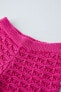 Crochet knit bermuda shorts