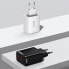 Compact szybka ładowarka sieciowa 2x USB USB-C 30W 3A PD QC biały