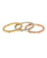 Three Band Dotted Eternity Band Set, 3 Pieces