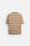 TEXTURED STRIPED T-SHIRT