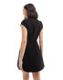 Bardot structured mini dress in black Черный, 42 - фото #4