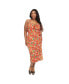 ფოტო #1 პროდუქტის Plus Size 1950s Leilani Sarong Dress