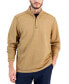 ფოტო #1 პროდუქტის Men's Bayview Reversible Quarter-Zip Sweater