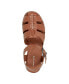 Фото #4 товара Women's Gretty Round Toe Strappy Flat Sandals