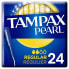 Тампоны Tampax Regular Pearl 24 шт. для женщин, средние до умеренные потоки - фото #1