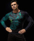 Cody Lundin Men's Compression Shirt with 3D Printing, Tight Gym Top, Long Sleeve Compression Shirt for Men