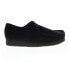 Фото #1 товара Clarks Wallabee 26155519 Mens Black Suede Lace Up Oxfords Casual Shoes
