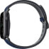 Фото #2 товара Аксессуар для умных часов Уникальный Pasek Uniq Straden для Apple Watch 4/5/6/7/SE 44/45 мм из кожи и силикона, голубой/синий