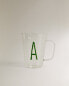 Фото #2 товара Borosilicate mug with initial a