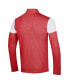 ფოტო #4 პროდუქტის Men's Red Wisconsin Badgers Gameday Tri-Blend Quarter-Zip Jacket