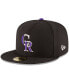 Фото #5 товара Men's Colorado Rockies Authentic Collection On Field 59FIFTY Structured Hat