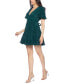 ფოტო #3 პროდუქტის Juniors' Bodre Ruffle-Sleeve Tiered Mini Dress