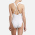 Фото #2 товара Kenneth Cole Chain Reaction Plunge Women's One Piece Swimsuits Sz. L 150055