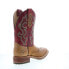 Фото #8 товара Double H Odie Wide Square Toe Roper 11" Mens Brown Cowboy Western Boots