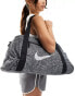 Nike plaid gym bag in grey