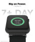 ფოტო #4 პროდუქტის Air 4 Unisex Black Silicone Strap Smartwatch 46mm
