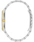 ფოტო #2 პროდუქტის Men's Sutton Two-Tone Stainless Steel Bracelet Watch 40mm