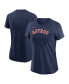 Фото #1 товара Women's Navy Houston Astros Wordmark T-shirt