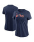 Women's Navy Houston Astros Wordmark T-shirt