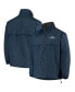 Фото #1 товара Men's Navy Seattle Seahawks Triumph Fleece Full-Zip Jacket