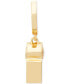 Фото #2 товара Gold-Tone Crystal Spade Whistle Charm Hoop Earrings