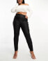 Фото #2 товара ASOS DESIGN Curve coated skinny jean in black