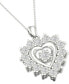 Diamond Heart 18" Pendant Necklace (1/2 ct. t.w.) in 10k White Gold