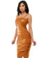 Фото #2 товара Платье миди из искусственной кожи Bebe для женщин