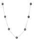 Фото #2 товара Black Tahitian Pearl (8-9mm) Necklace in 14k White or Yellow Gold